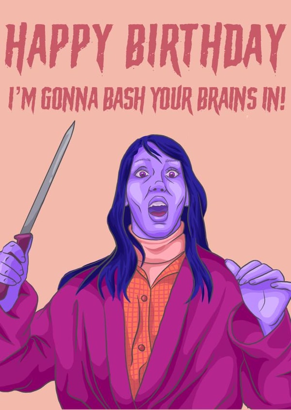 Wendy from the Shining Birthday Card created by Morgan Masters