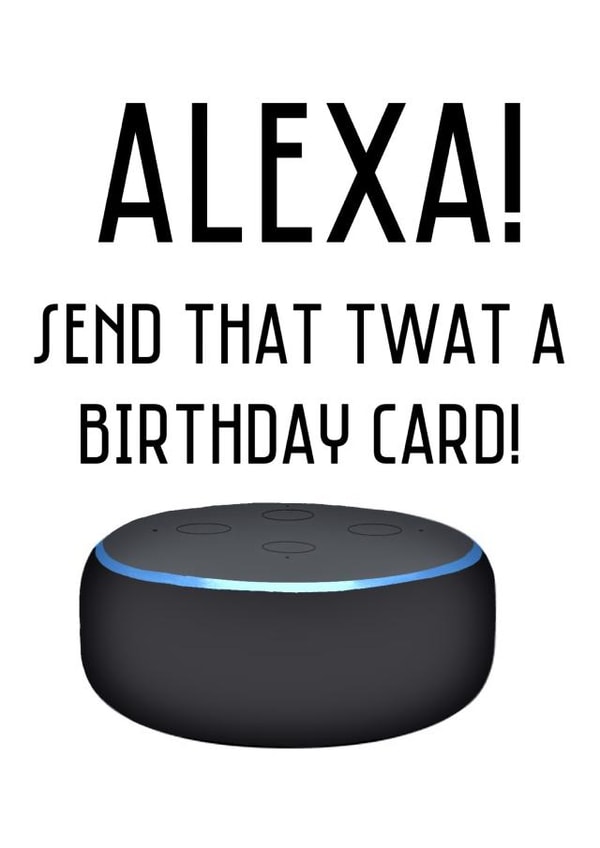 Alexa birthday card created by Caitlins Creations