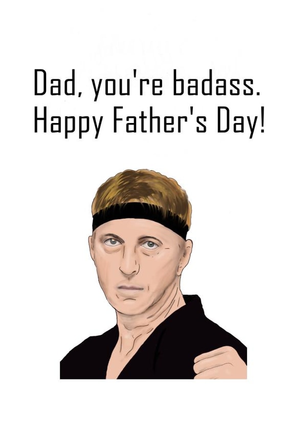 Badass Father's Day card created by A Good Day to Doodle
