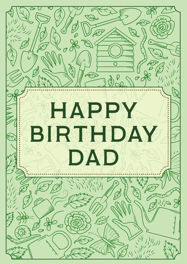 Happy Birthday Dad 1001 created by olliebrownillustration