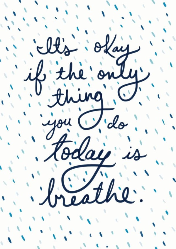 Breathe Thinking Of You Card created by Redback Cards