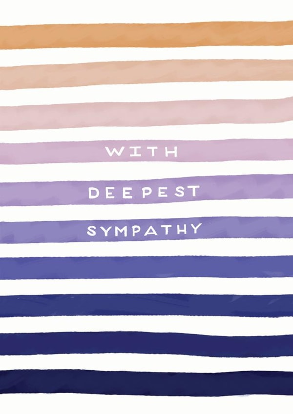 Deepest Sympathy Card created by Redback Cards