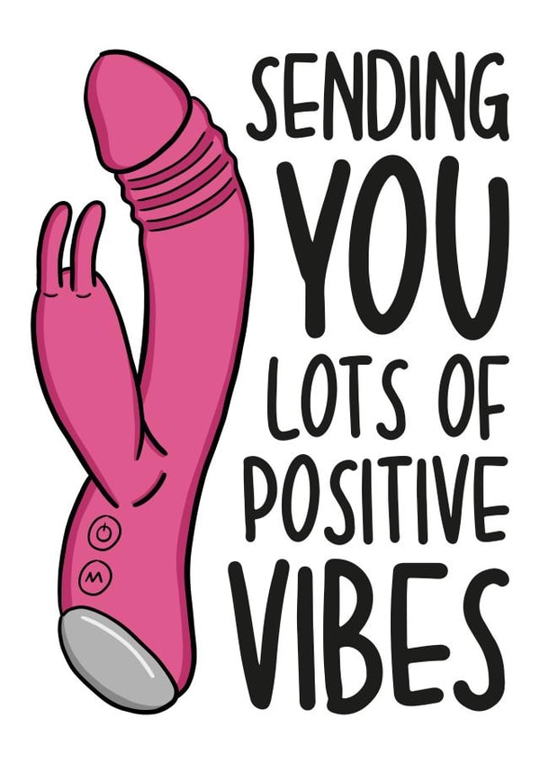 Sending Positive Vibes Vibrator Card created by TeePee Creations