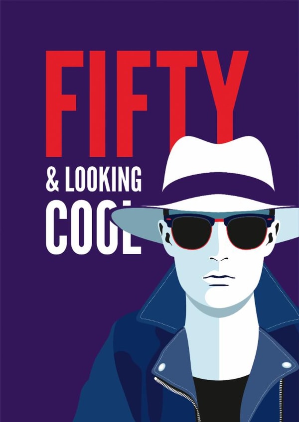 50th Birthday Card for him 1000 created by Diva Doodle Designs