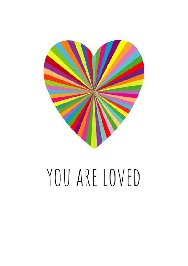 You are loved created by size3art