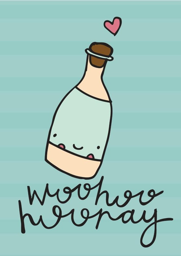 Woohoo champagne card created by Dottypink Designs