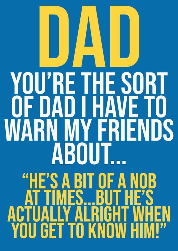 DAD BIT OF A NOB  created by Knees-up!