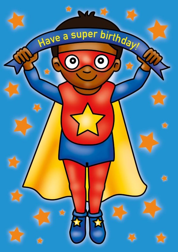 have a super happy birthday ! superhero boy! created by Rowey Coops