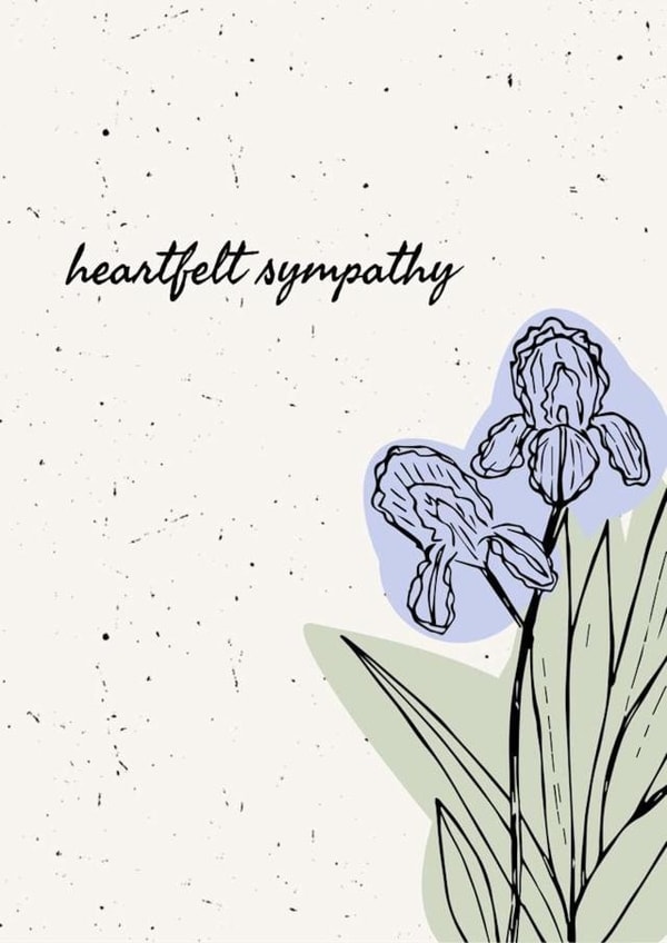 Heartfelt Sympathy Greeting Card created by SLW Prints