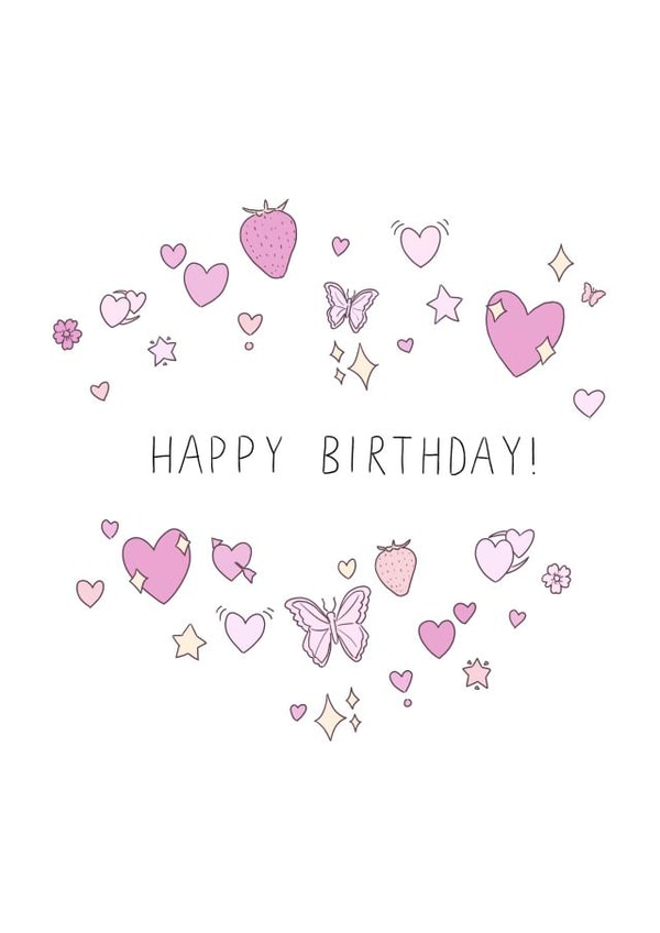 Pastel Emoji Birthday Card created by Cloudy Sorbet