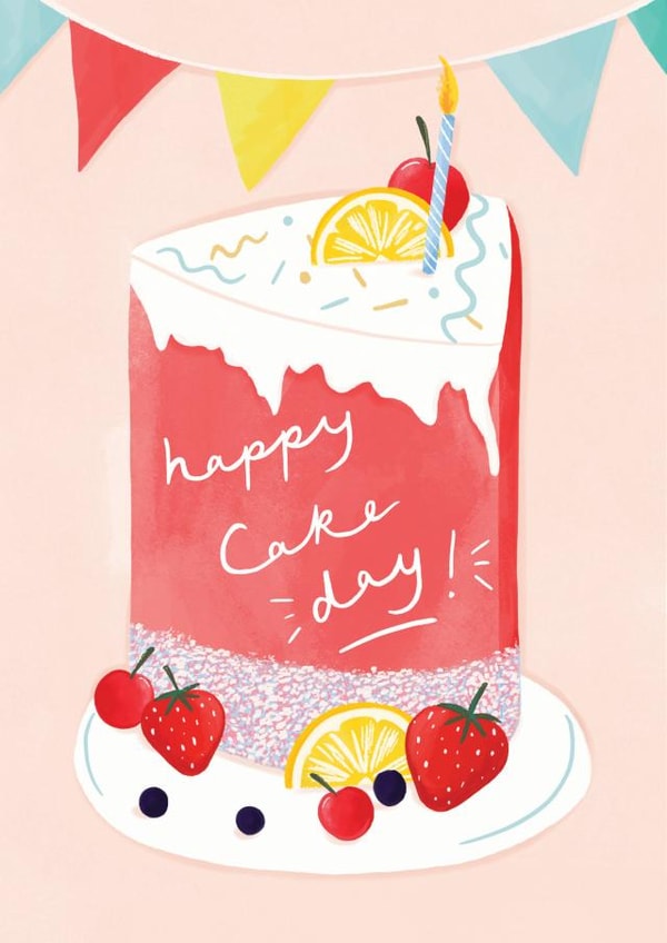 Happy Cake Day! Birthday Card created by Simply Katy