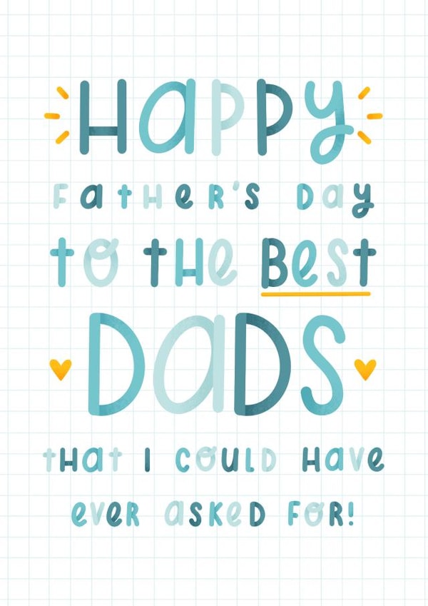 Best Dads Father's Day Card created by Joanne Hawker