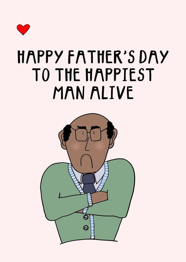 Funny grumpy Dad father's day card 1001 created by Hello Hatty