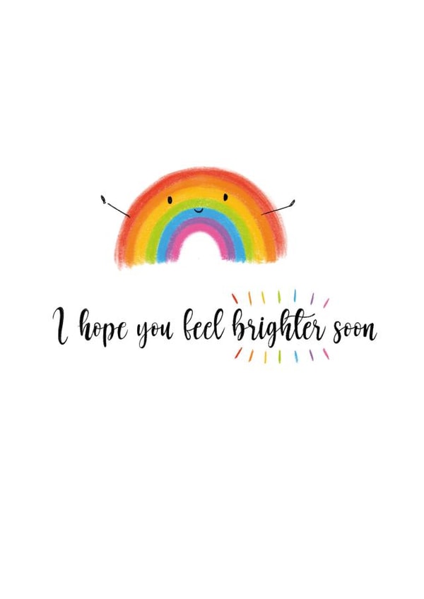 Rainbow get well card created by Dani Verbeeten