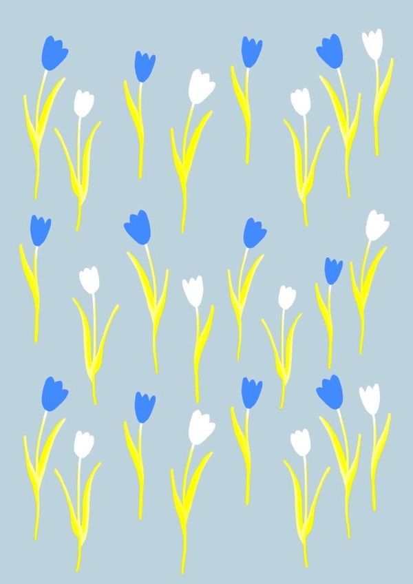 Modern Tulips Card created by JeJu Studio