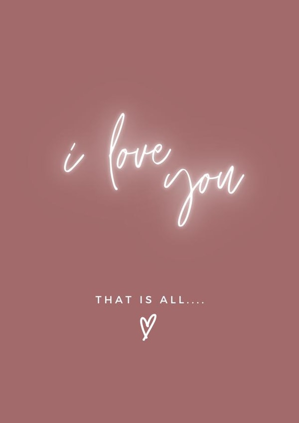 I love you.. that is all Anniversary card created by KC 