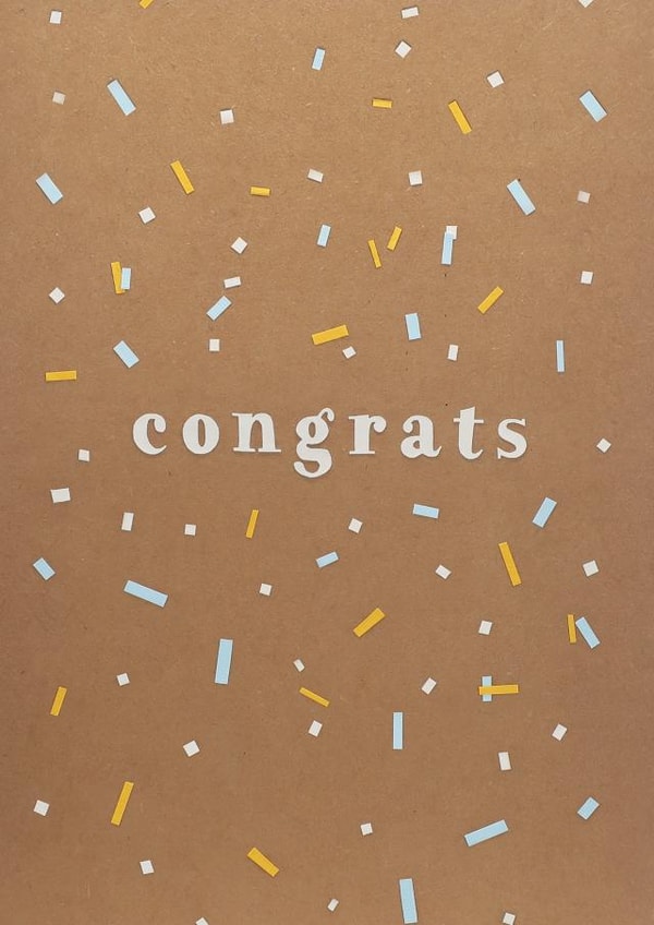 Congrats confetti created by Stacey Knights