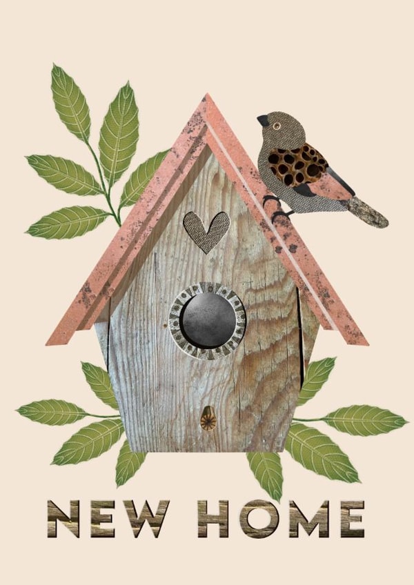 New Home nest cute birdhouse created by Treacle Bum