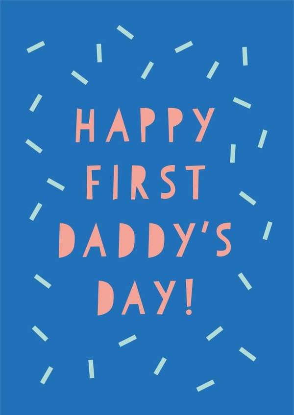 First father's day card from baby created by Heather Alstead Design LTD