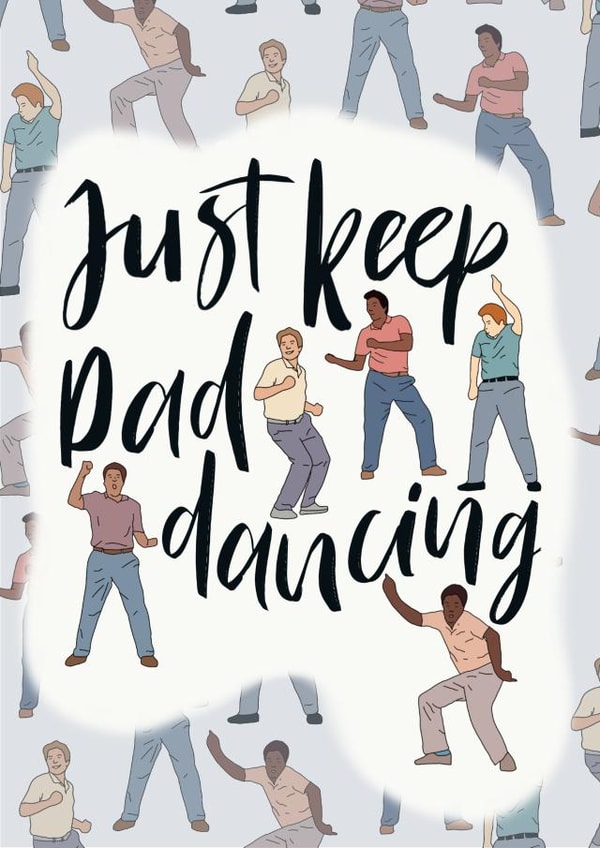 Dad dancing Father’s Day card created by Little Acorns