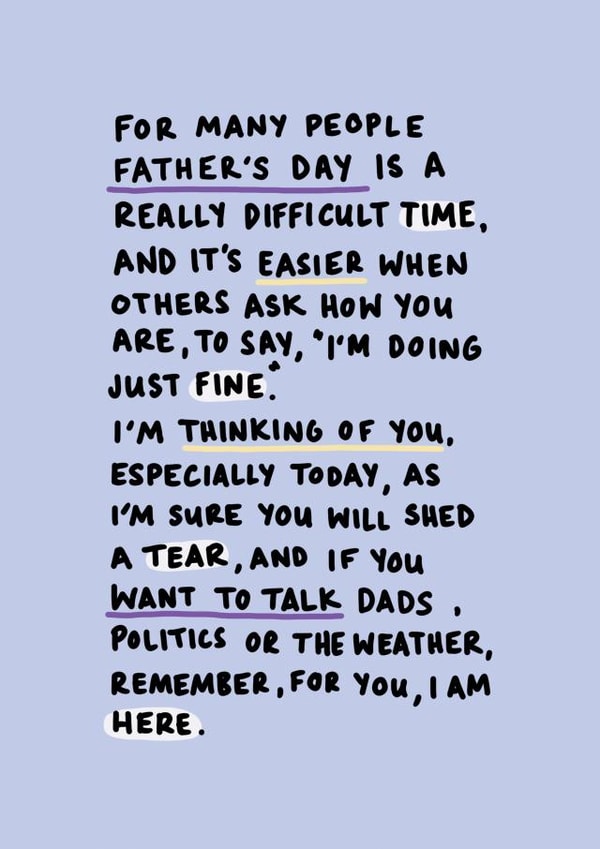 Father's Day Thinking Of You Card created by Hello Dobbs