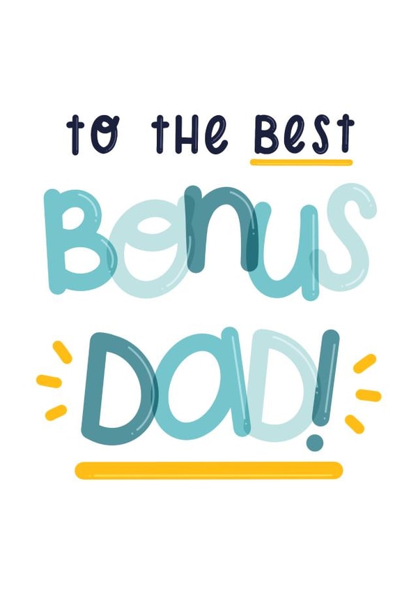 Bonus Dad Card created by Joanne Hawker