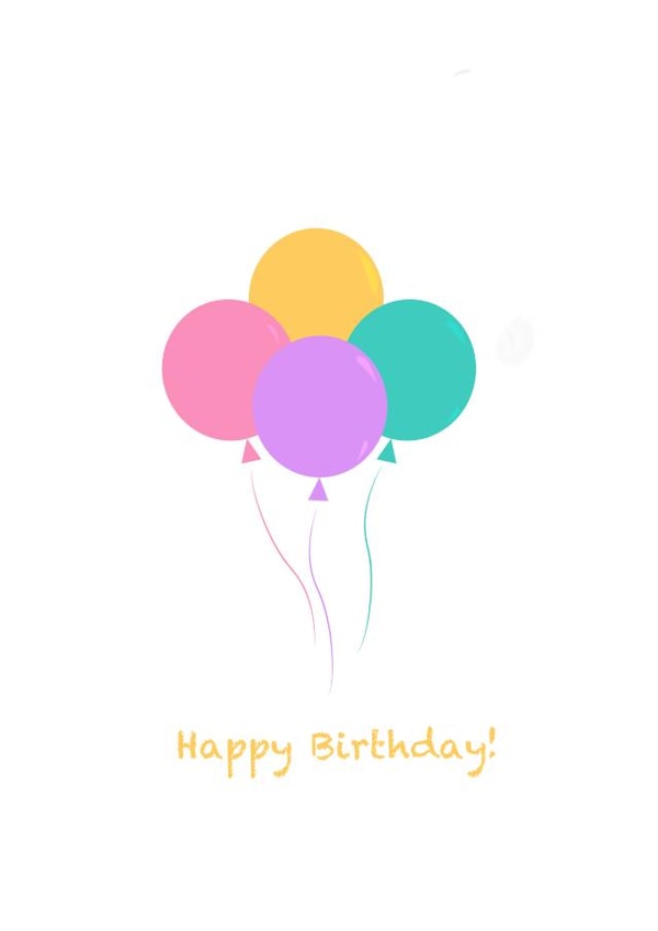 Bunch of balloons Birthday card! created by Hundreds & Thousands