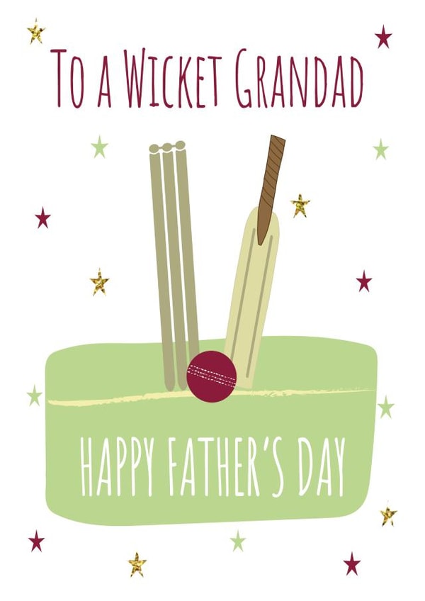 Grandad Cricket Father's Day card created by Missycards