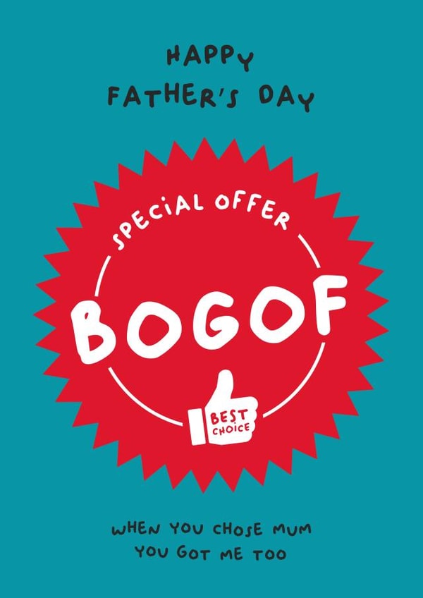 BOGOF step - dad father's day card created by PaperJam Print Co.