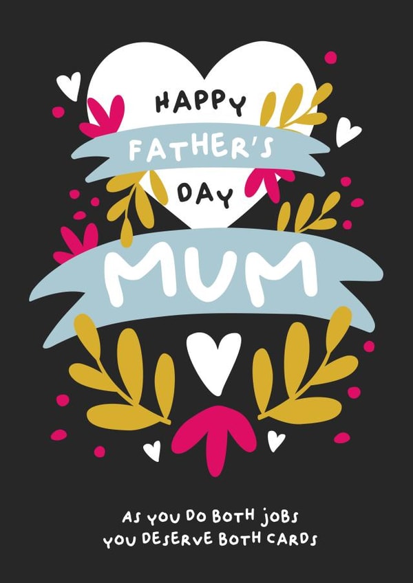 Happy Father's Day Mum created by PaperJam Print Co.