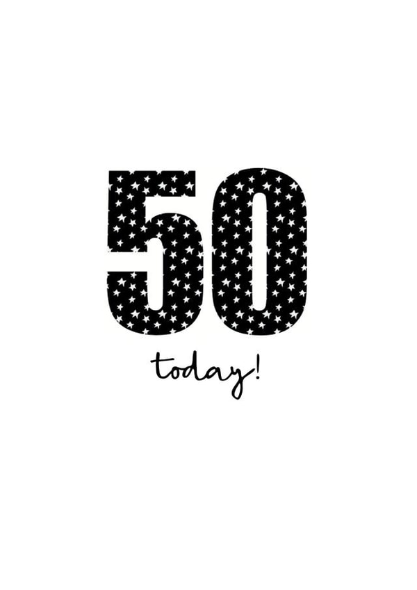 50th birthday card created by Audrey & Coco