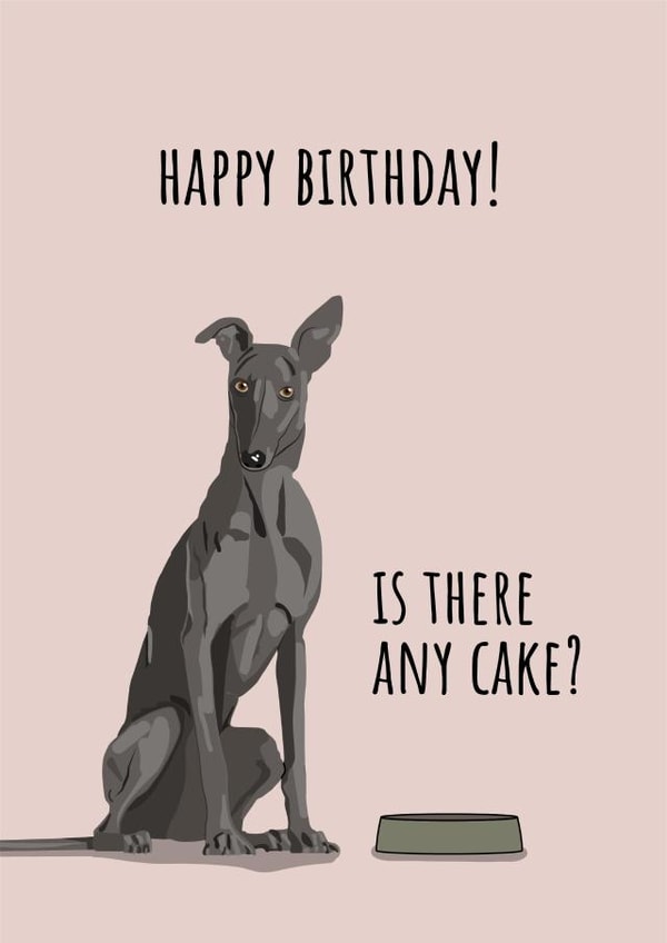 Any Cake? Birthday Card From The Dog created by Sassy Sarah