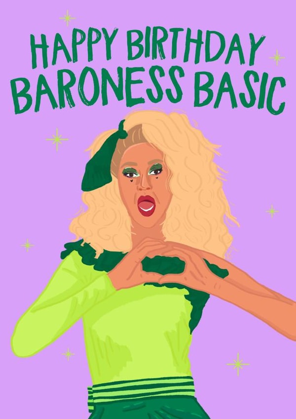 Tia Kofi Baroness Basic Birthday Card created by Wild Card