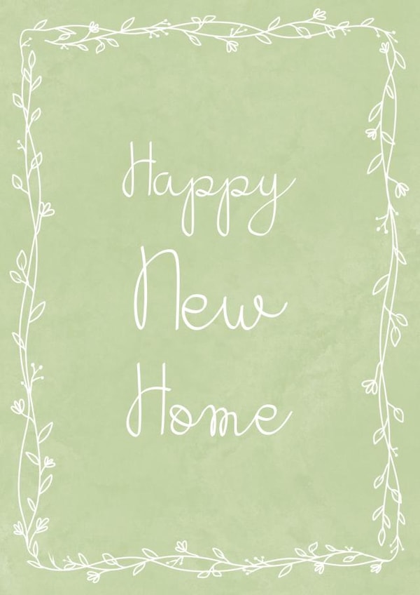 Pretty Wreath New Home Card - Foliage - Happy New Home created by Sarah Stephenson