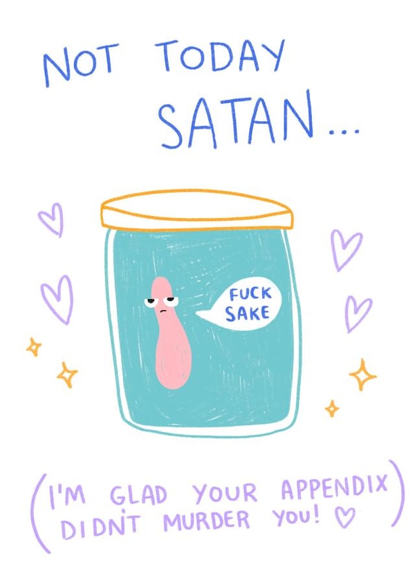 Appendix Recovery Card created by URGHH Card Co.