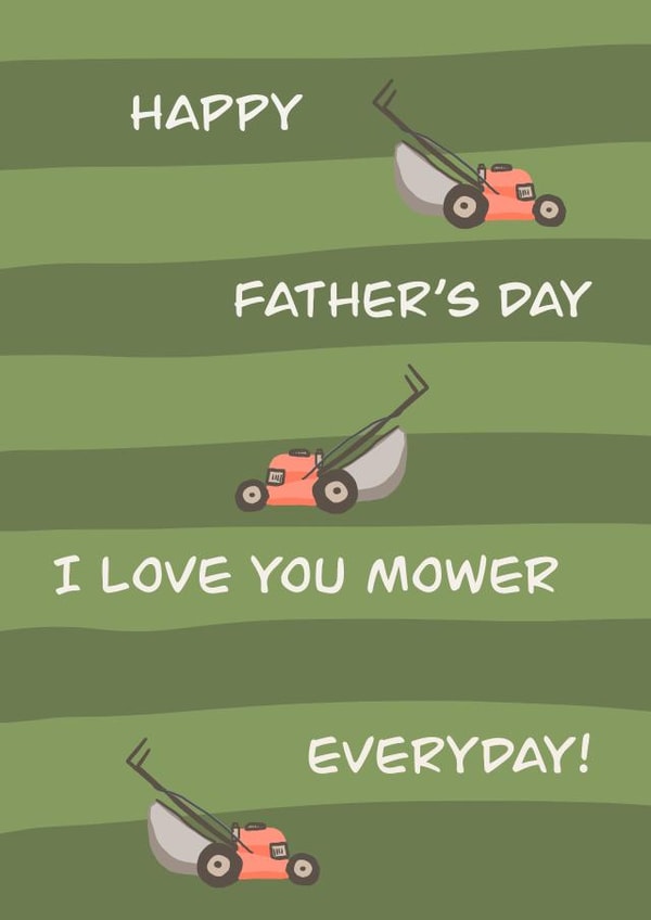 I love you mower created by @lydiapimmdraws