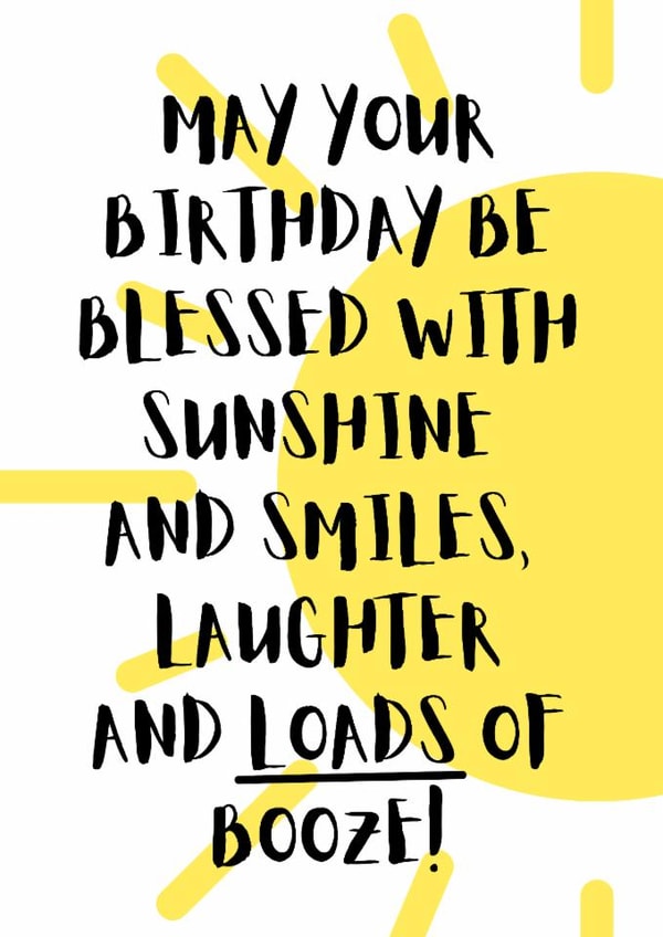 sunshine and booze birthday created by original fox designs