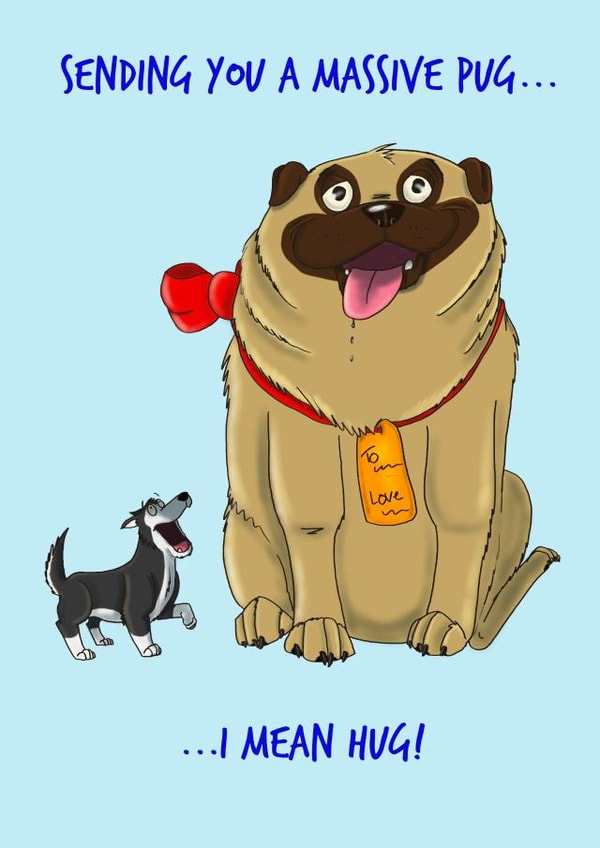 Are you ok massive pug card created by Danielle Adams