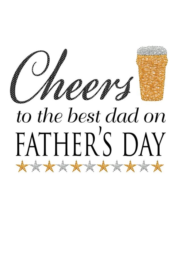 Cheers to the best dad created by Gellie Design