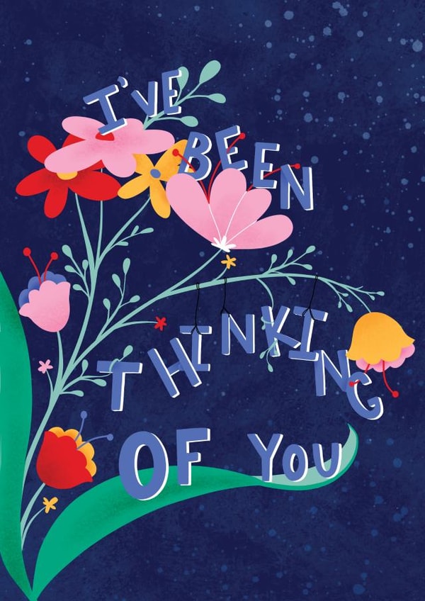 Thinking of You Love and Friendship Floral Card created by Michelle Robyn