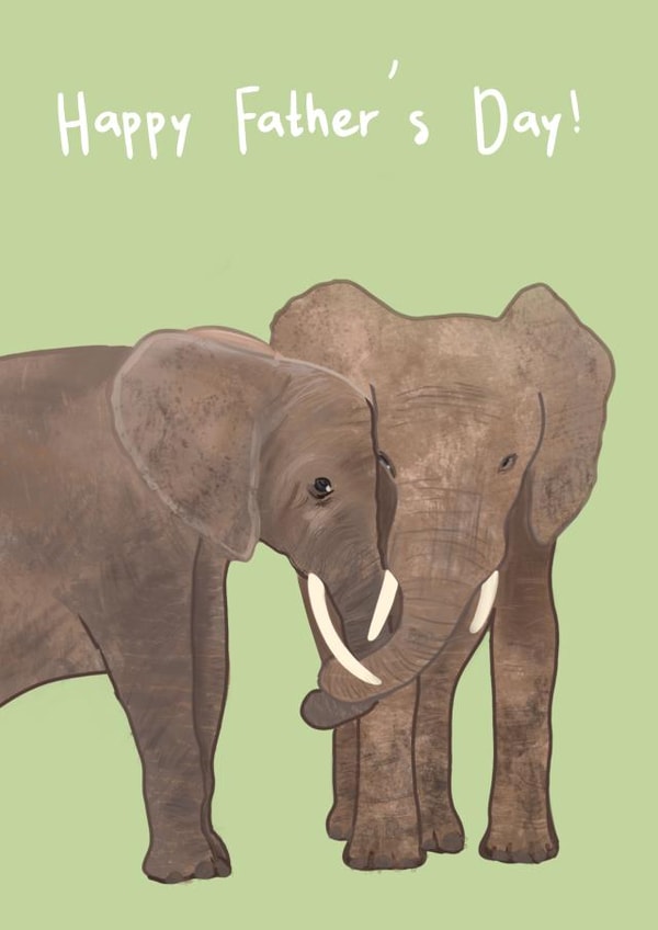 Elephant hugs Father’s Day card created by Sarah Stephenson