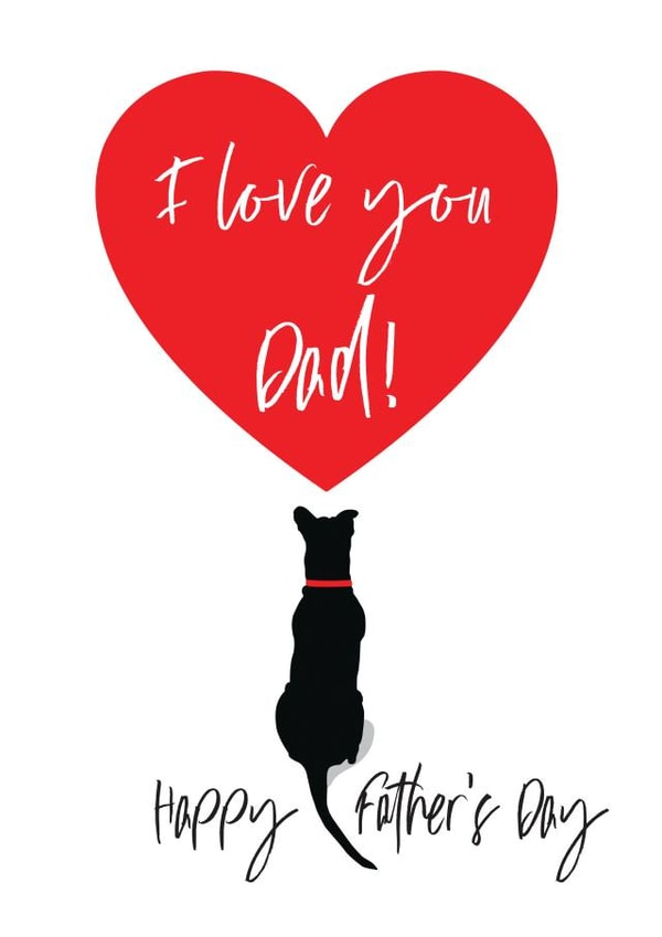 Father's Day Dog Card 1000 created by Jackie Ponwaye Design