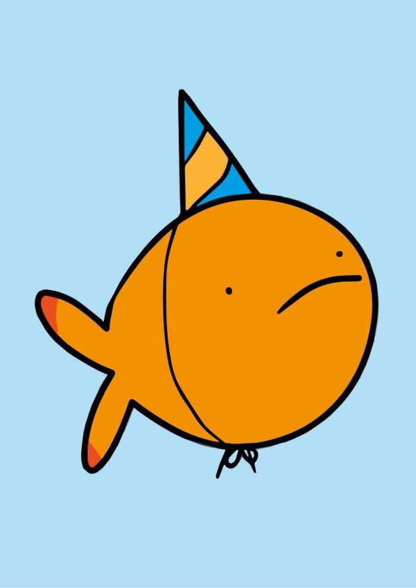 Party Fish Birthday Card created by Happy Dragon Studios