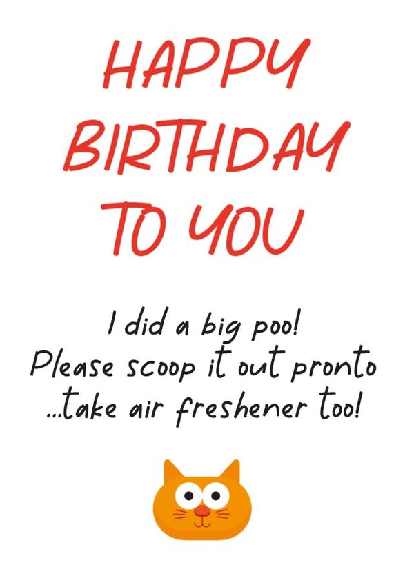 Happy Birthday from the cat card created by KGP Designs