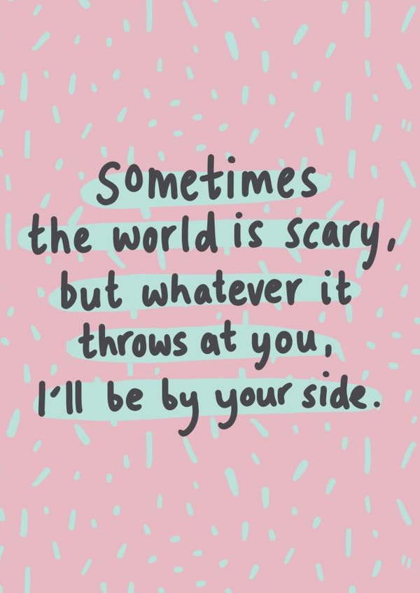 Scary World Thinking Of You Card created by Hello Dobbs