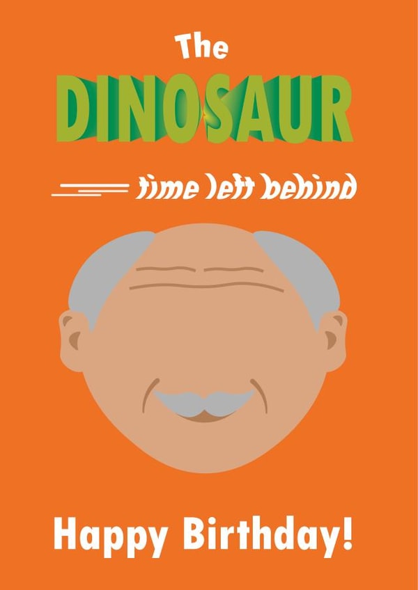 The Dinosaur Birthday card created by Inkhall