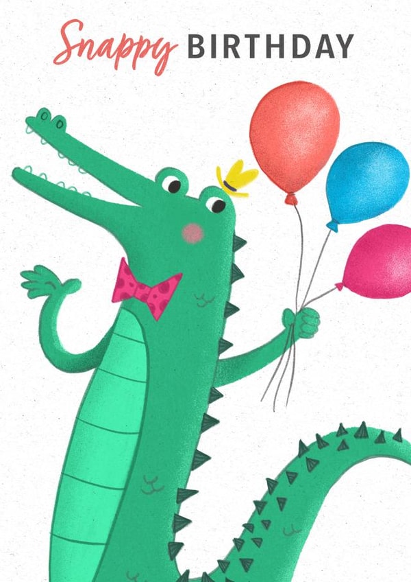 Birthday - For Kids - Cute - Cheeky - Crocodile created by Dalia Clark Design