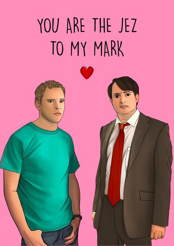 Cute Peep Show Anniversary Card / Valentines Day Card - You Are The Jez To My Mark created by Poppy & Mabel