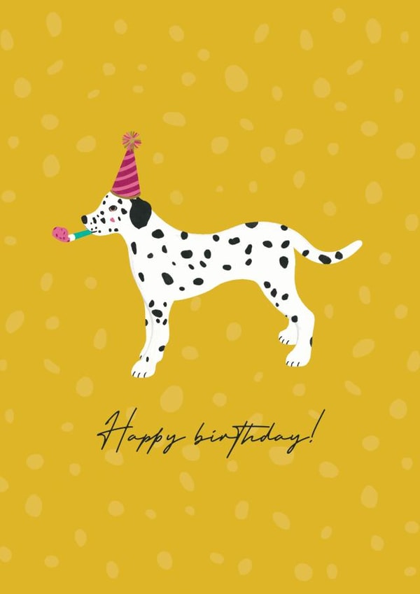 Dalmatian Happy Birthday Card created by Forest & Fig