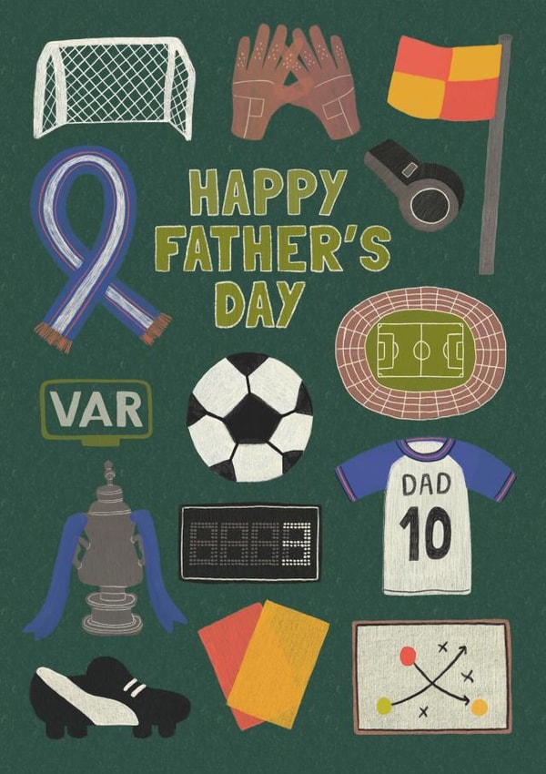 Football Father's Day Card created by Made by Burbs